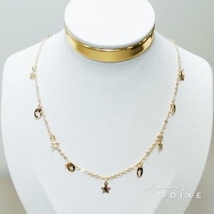 Chocker sol/estrela/trevo 35 cm + extens