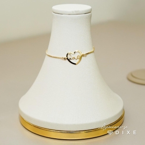 Pulseira corrente venesiana love 14 cm