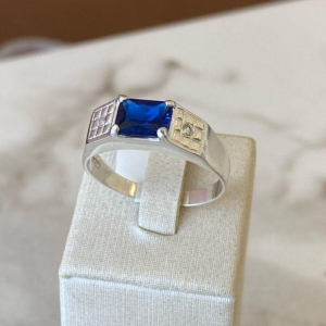 Anel Maculino Forms Azul