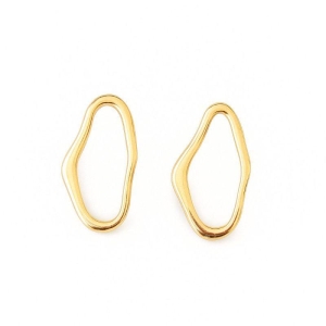 Brinco oval organico grande 6