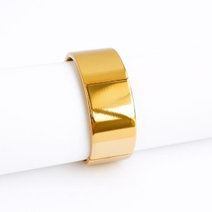 Bracelete liso fio quadrado largo