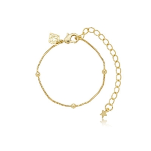Pulseira bolinha com veneziana 11 cm + ext