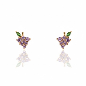 Brinco Colorido Frutinha Uva