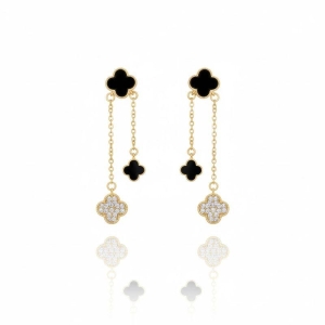 Brinco Van Cleff Microzircônia em Volta com Corrente