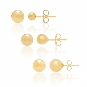 Trio Bolinha Liso 4/5/5 mm