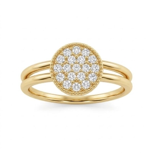 Anel Solitário Microzircônia Caixa Alta