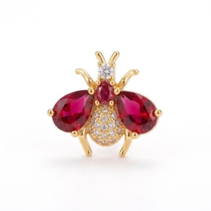 Brinco Abelha Gucci Vermelho