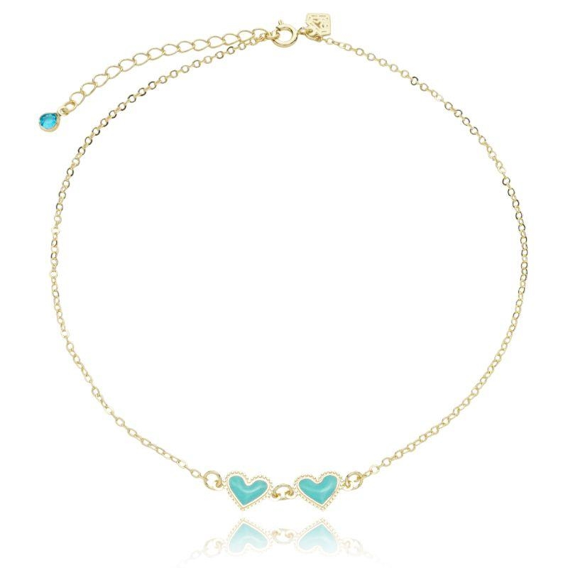 Gargantilha coração resinado Tyfani