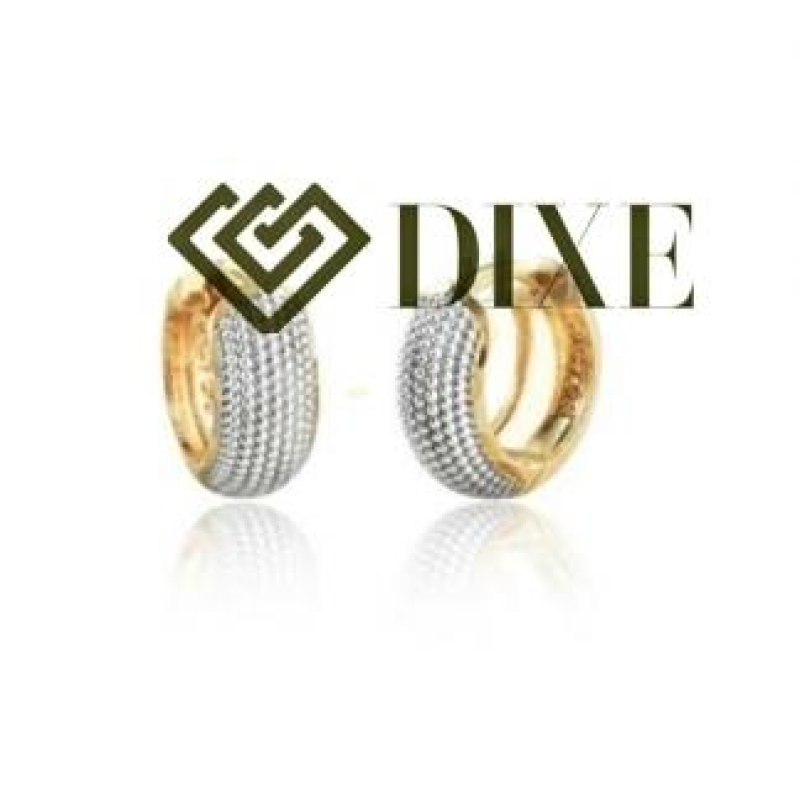 Argolinha P com aplique de ródio branco 8 mm