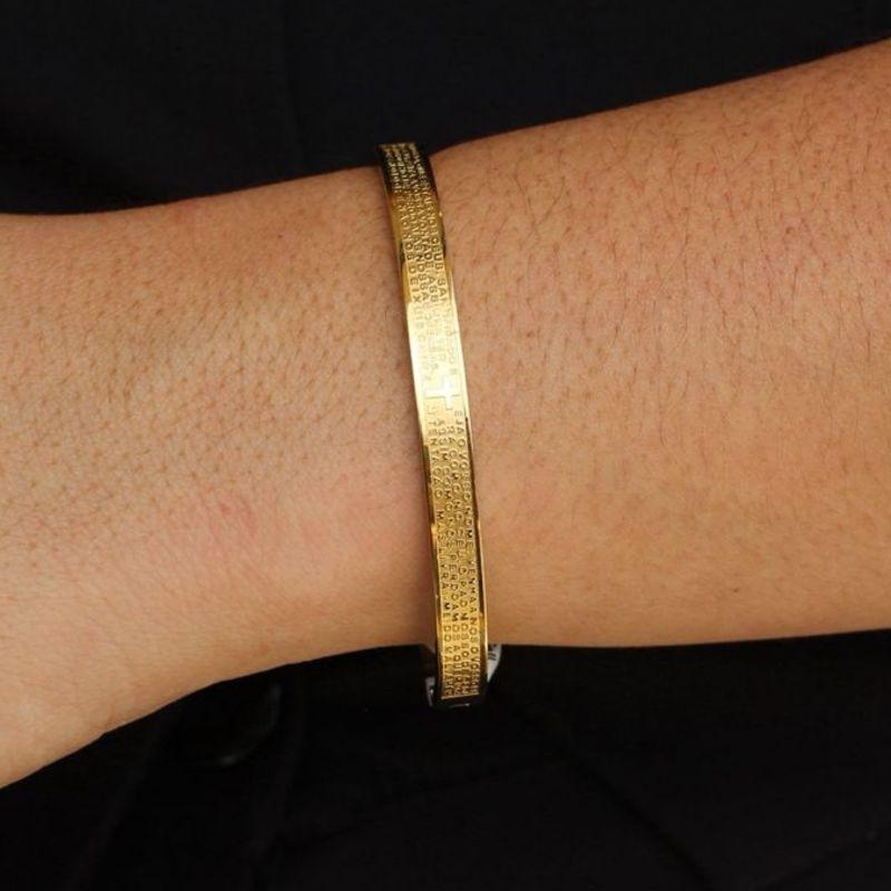 Bracelete Nózinho aço dourado