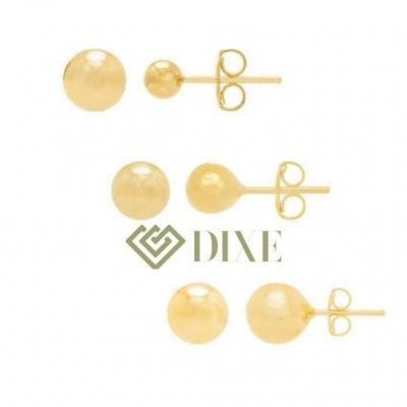 Trio bolinha liso 4/5/5 mm