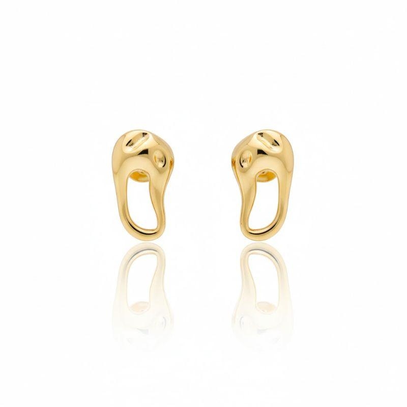 Brinco Oval Orgânico Mini