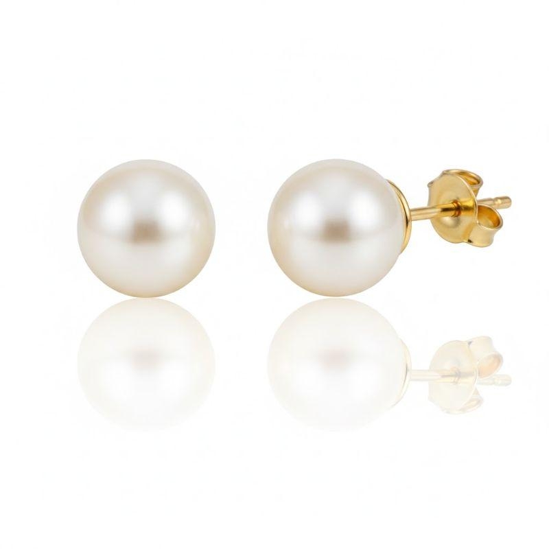 Brinco Pérola Sintética 10 mm