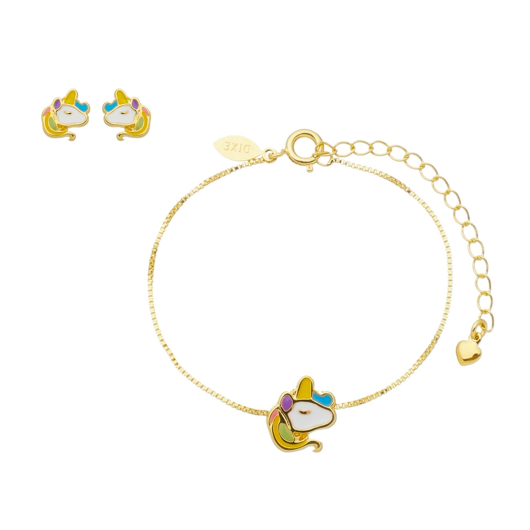 Pulseira Unicórnio Resinado