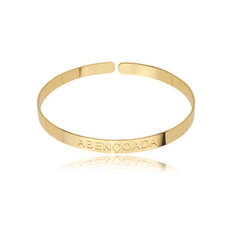 Bracelete: Gratidão - Coragem - Seja forte e corajosa - Abençoada