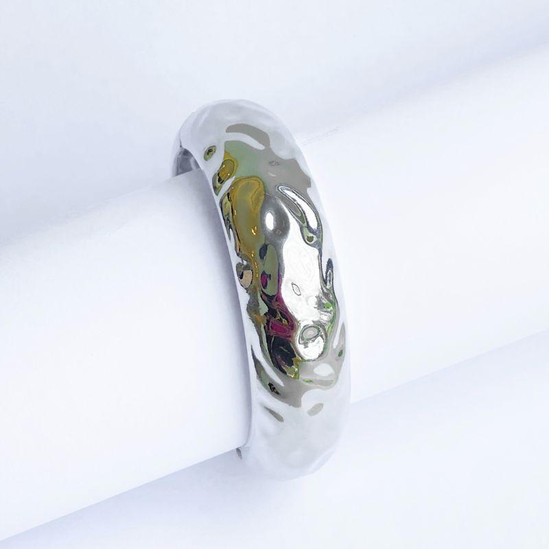 Bracelete martelado oval