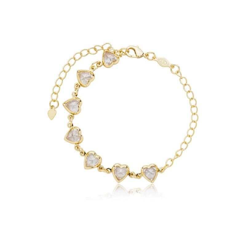 Pulseira coração Zircônia