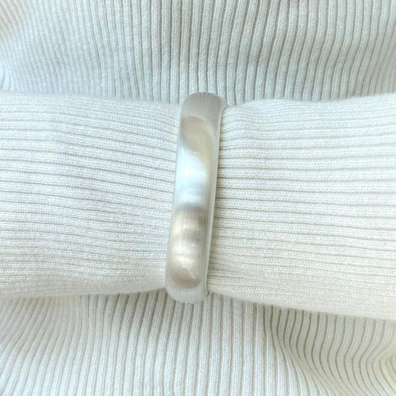 Bracelete oval escovado