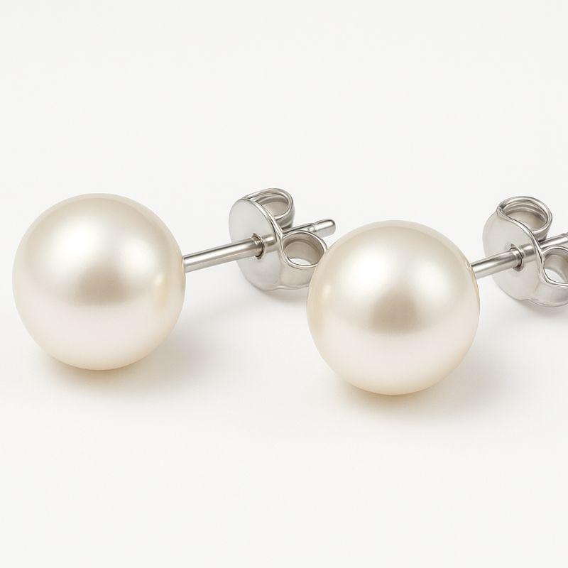 Brinco pérola sintética 10 mm