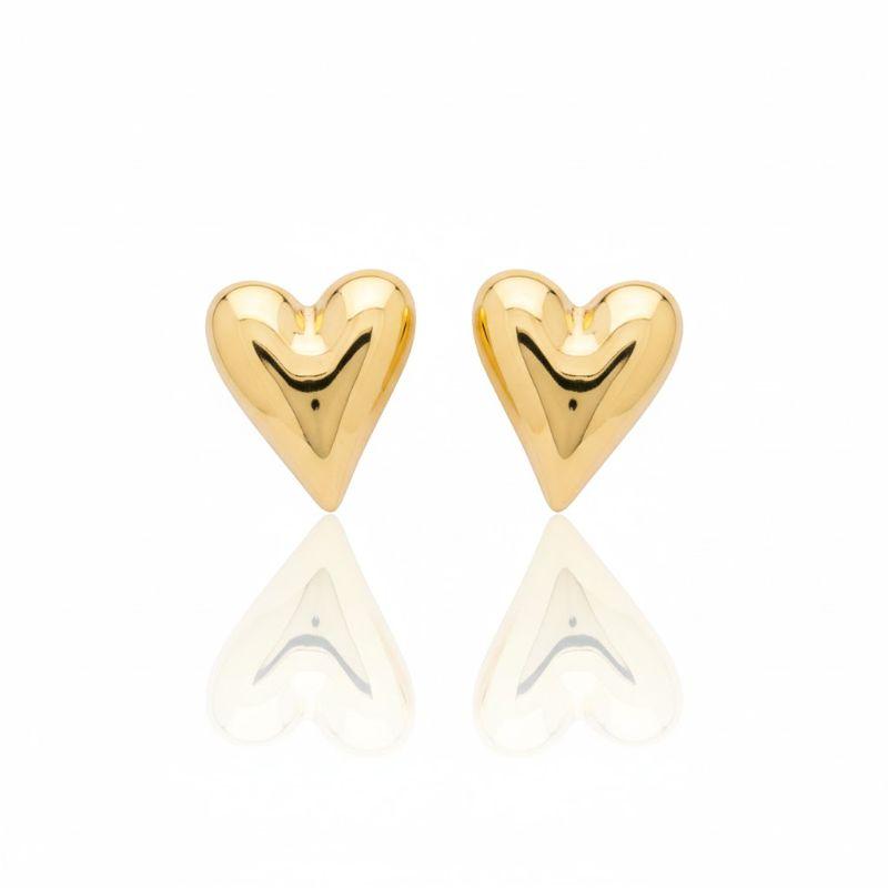 Brinco Coração Alongado
