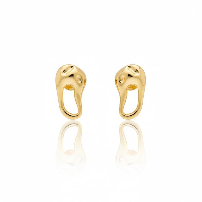 Brinco Oval Orgânico Mini