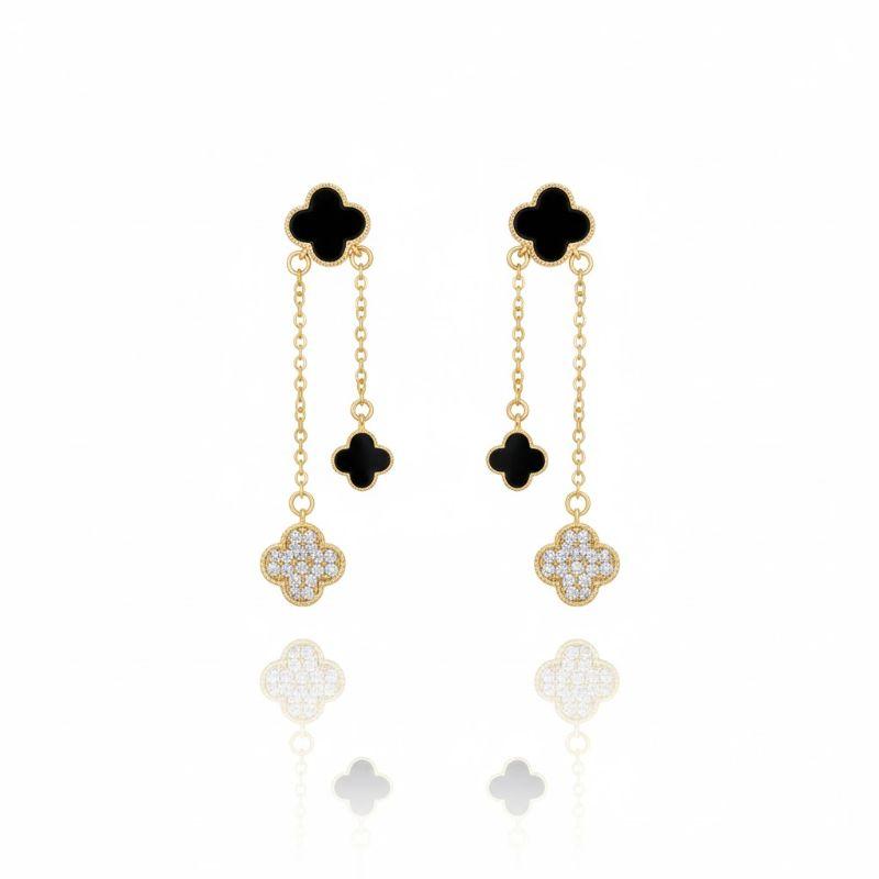 Brinco Van Cleff Microzircônia em Volta com Corrente