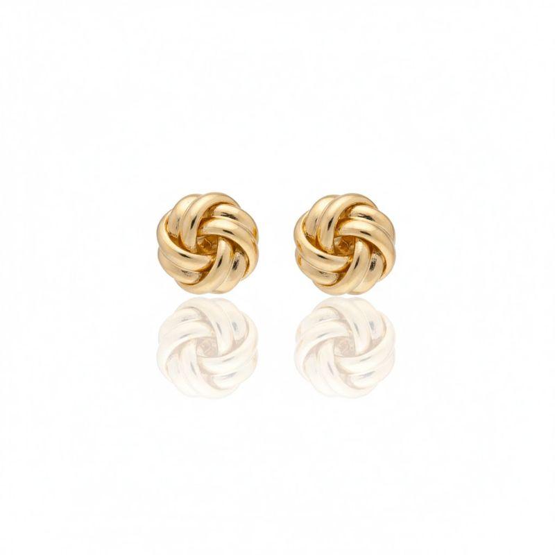 Brincos Novelo Redondo Pequeno Liso